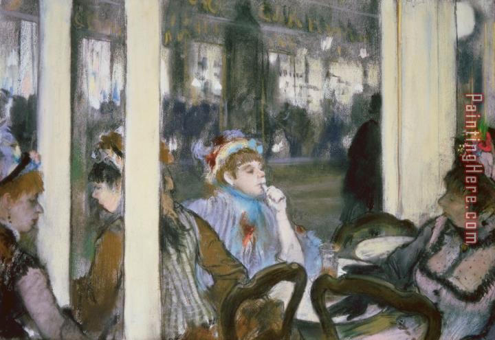 Edgar Degas Women on a Cafe Terrace